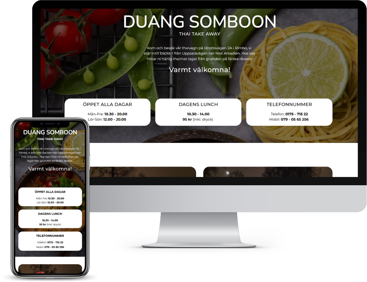 Referens på hemsidan för Duang Somboon