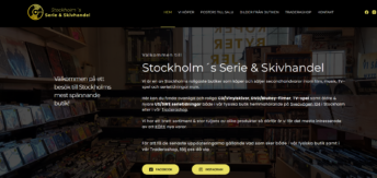 Bild på den nya hemsidan för Stockholms Serie & Skivhandel
